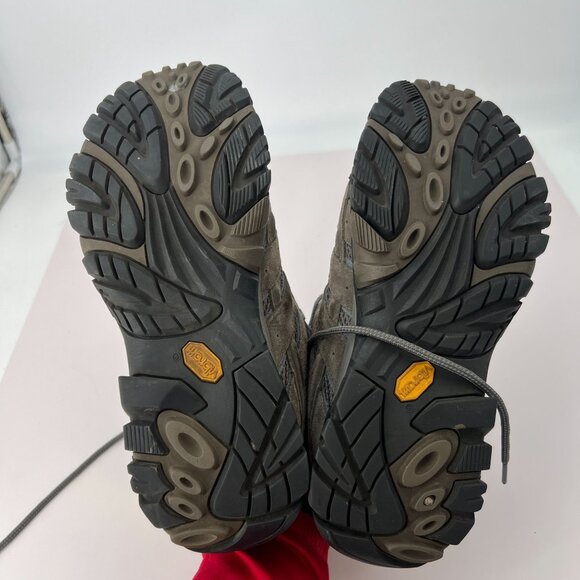 Merrell Womens Moab 2 Hiking Boots 9.5W Gray & Black NO INSOLES - Picture 7 of 7